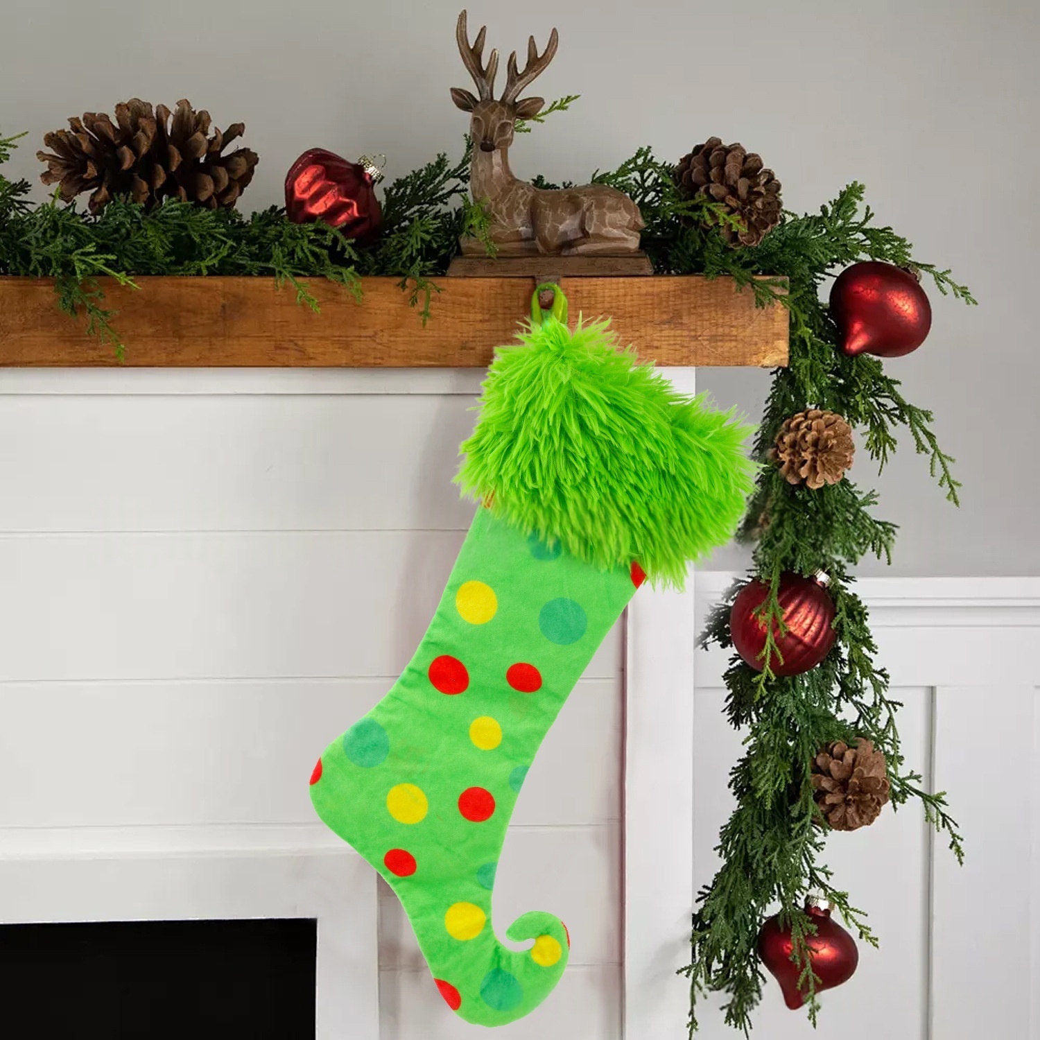 Christmas Stockings Holiday Decor Hanging Socks for Mantel Christmas Tree Decor